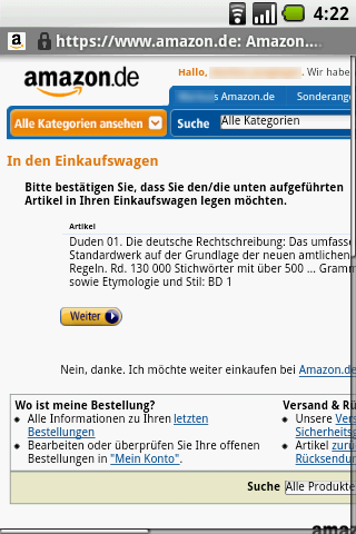 Bestellung